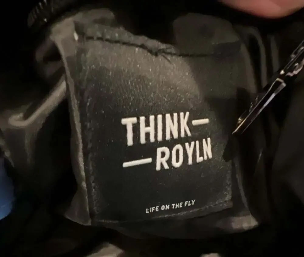 Think‎ Royln Black Quilted Nylon Backpack